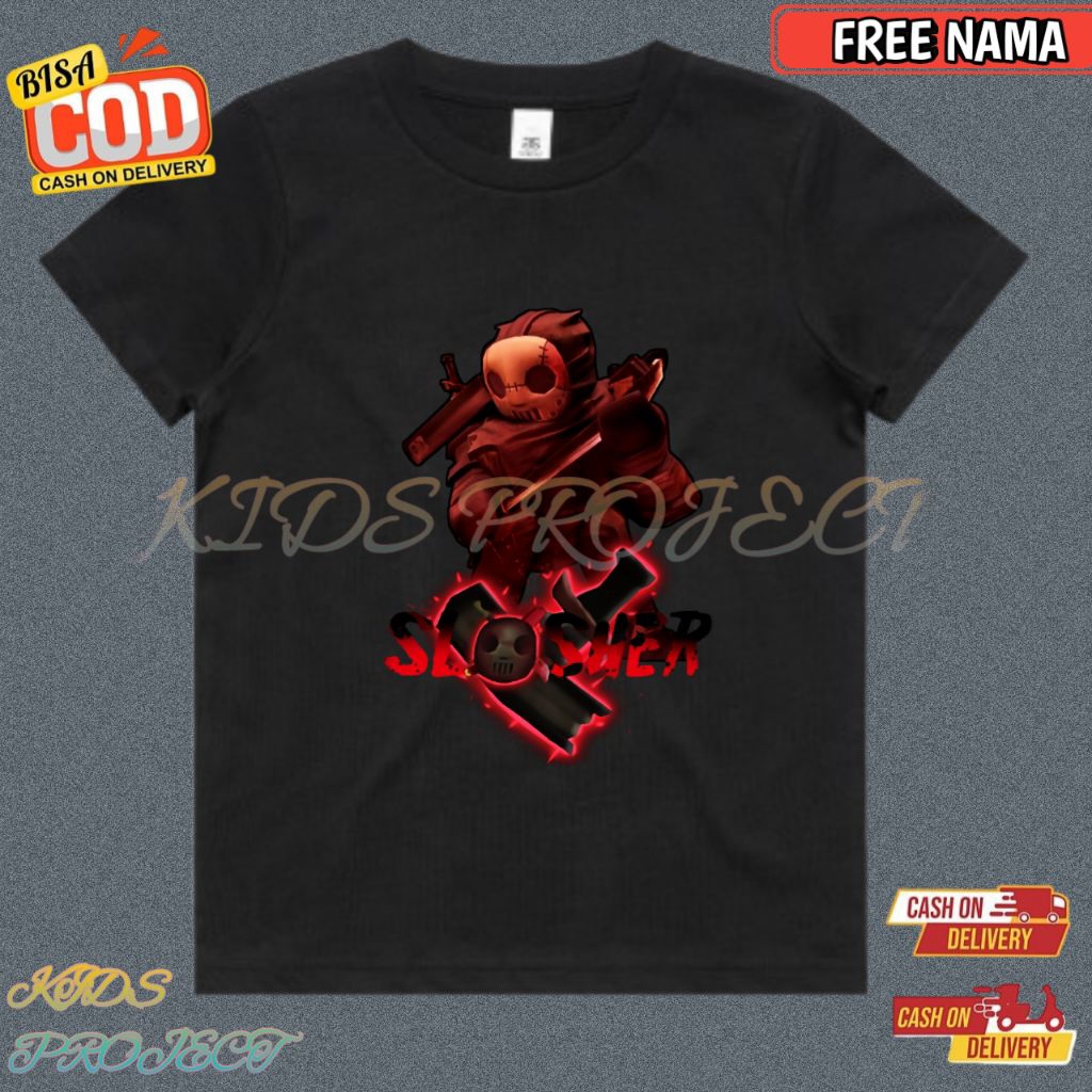 Jason The Slasher Forsaken Roblox Character เสื้อยืดเด็ก