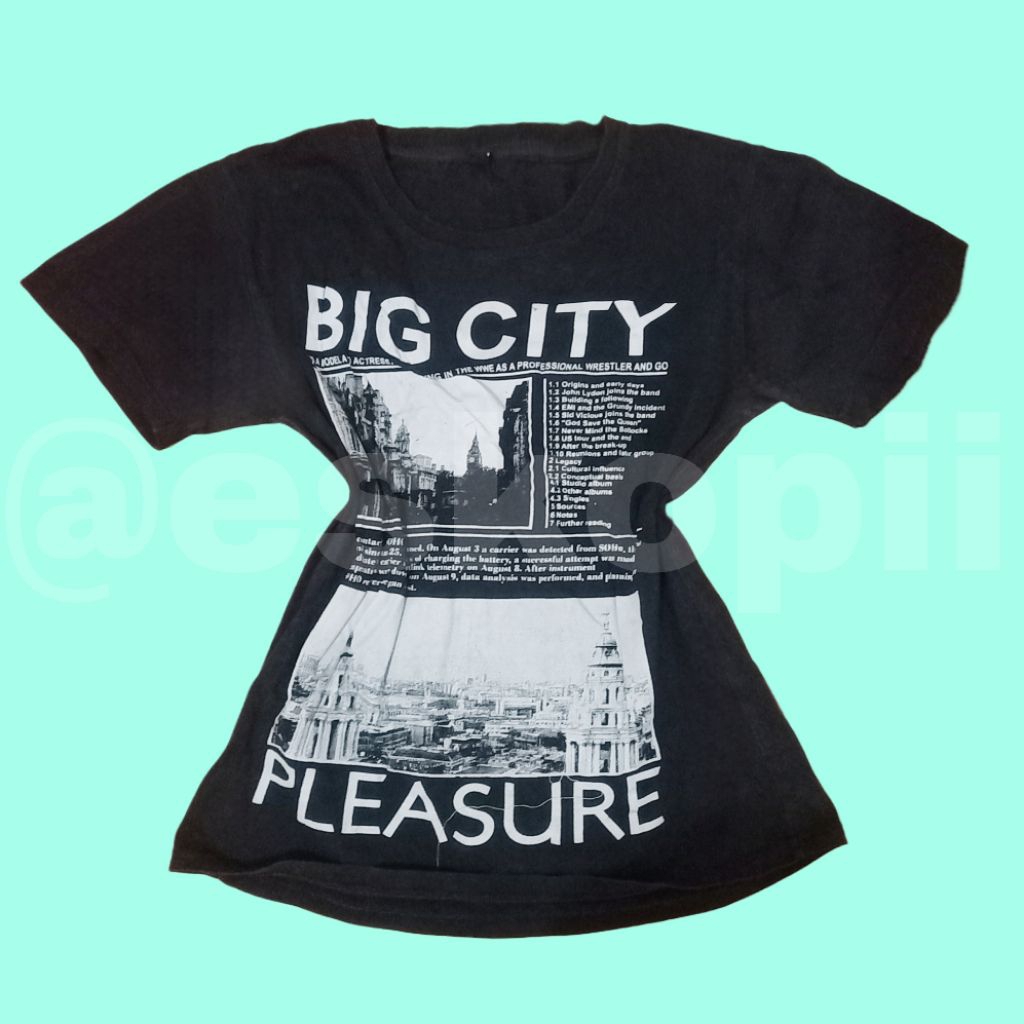 เสื้อยืดสีดํา Big City