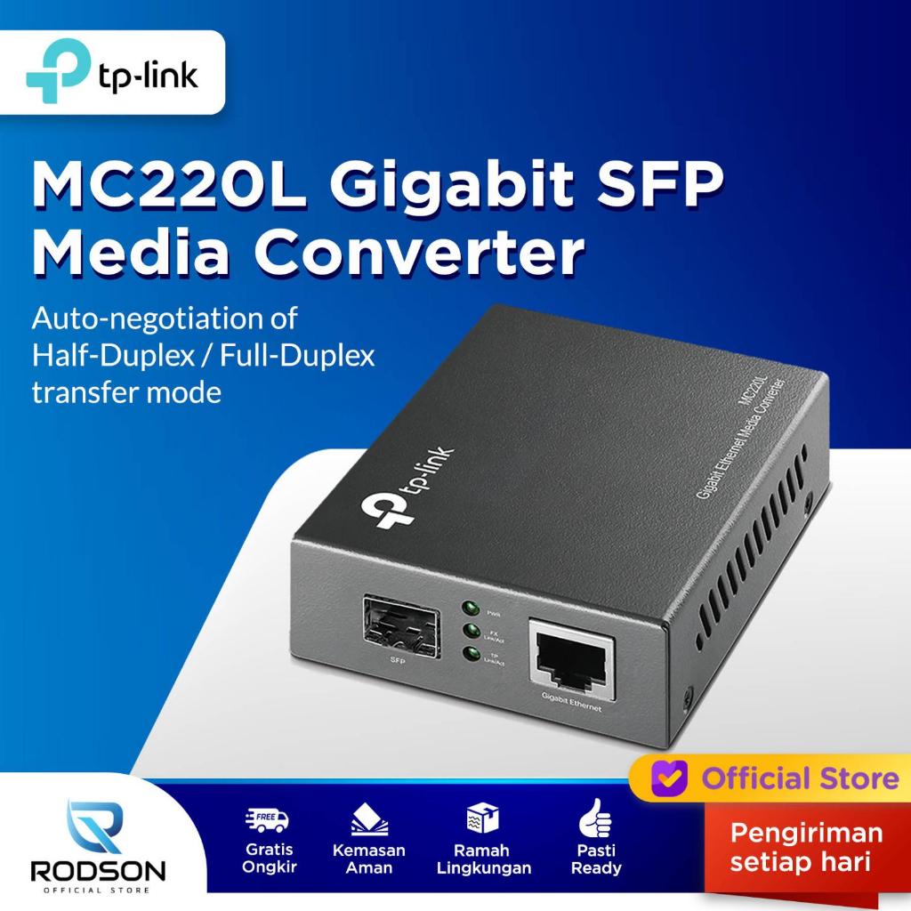 TP-LINK MC220L Gigabit SFP Media Converter / TP Link MC220L
