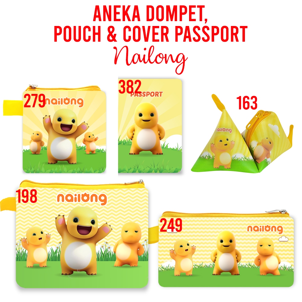 Nailong Mini Wallet Case Pouch Sling Bag Mousepad Sling Bag ของขวัญของที่ระลึก Dino Yellow