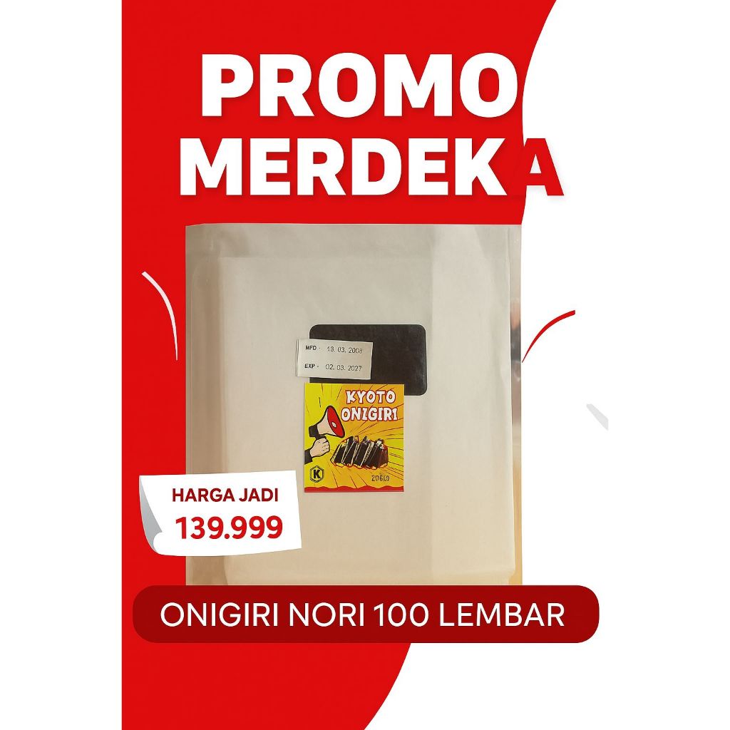 Sage - NORI ONIGIRI Nori Wrapper Special Wrap Nori Triangle / Sushi Nori (เนื้อหา 100 แผ่น) ฮาลาล