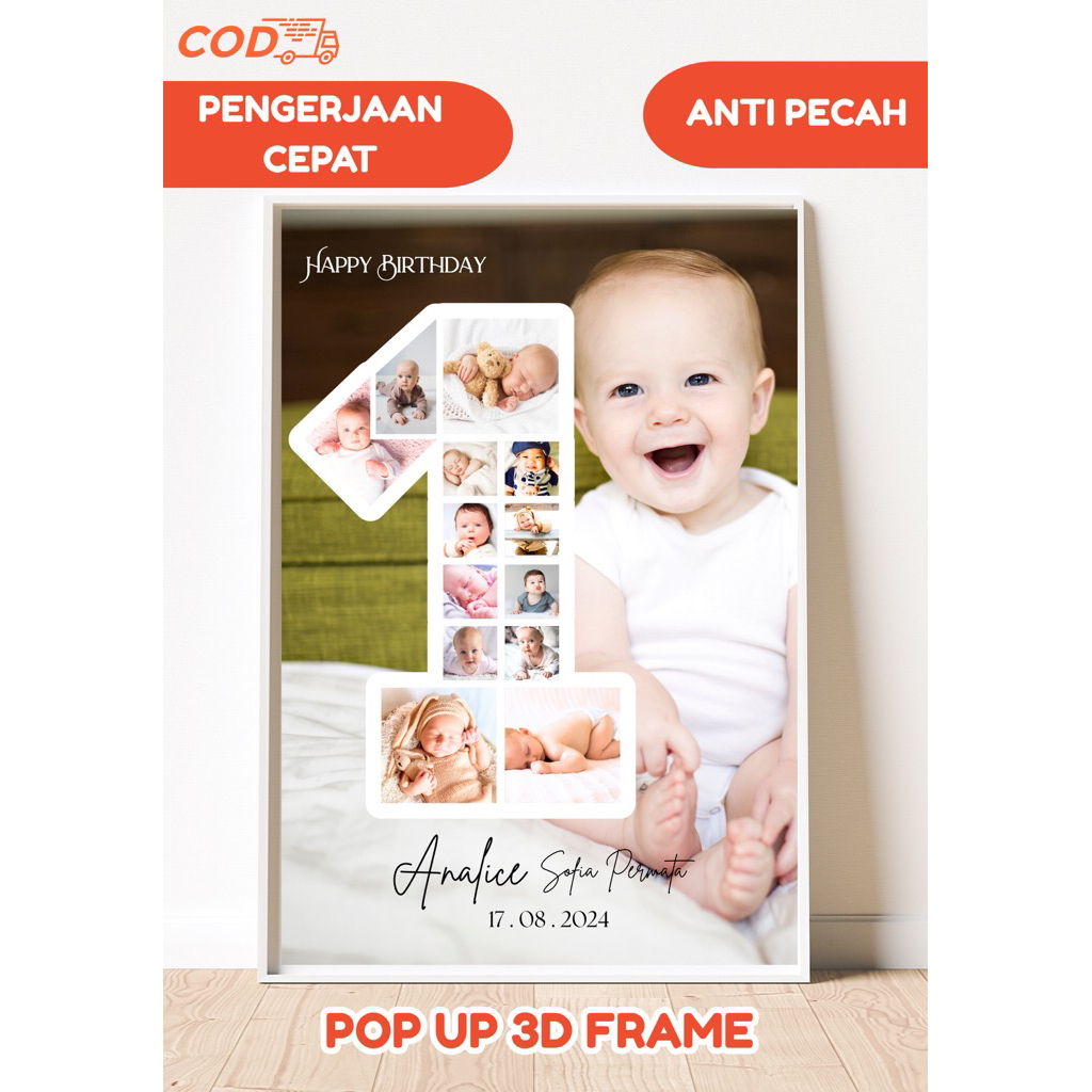 MILESTONE FRAME | PRINT BABY PHOTOS | เบบี้โฟโต้ส์ | POP UP FRAME | POP UP 3D FRAME | UNIQUE GIFT ID