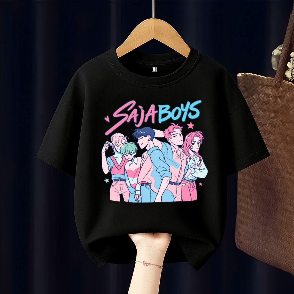 Kpop เสื้อยืดเด็ก demin hunters เฉพาะเด็กชาย soda pop