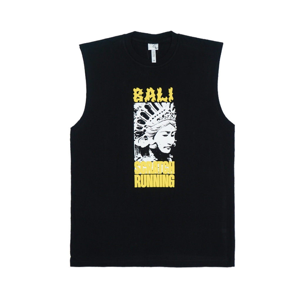 Scratchline Blix Easy Tank Black - Oversize 24s Cotton