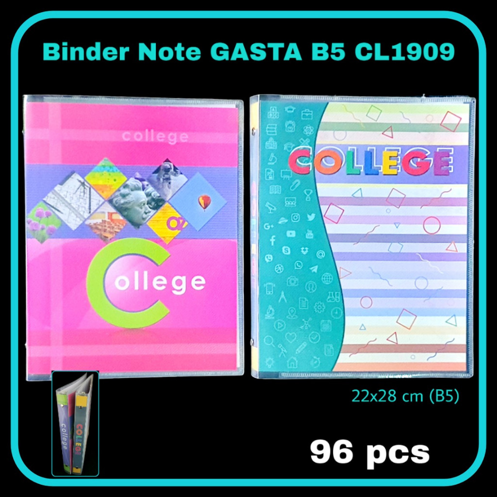 B5 26holes College University Binder Folder (1 ชิ้น)