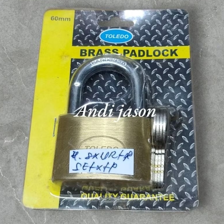 TOLEDO SHORT PADLOCK (K) 60MM