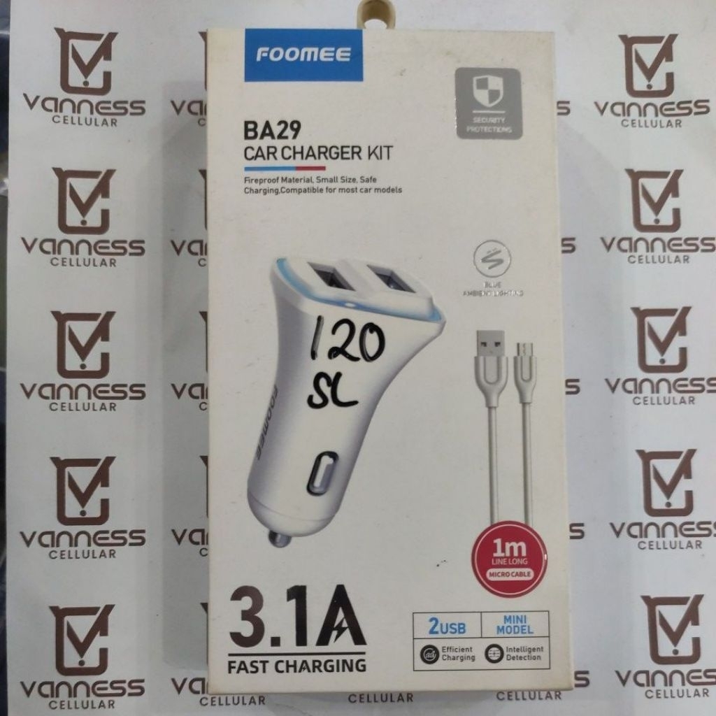 CAR CHARGER KIT FOOME 3.1A ชาร์จเร็ว