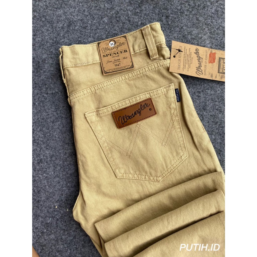 กางเกงผู้ชาย Wangler กางเกงยีนส์ผู้ชายมาตรฐานความยาวปกติพรีเมี่ยมมาตรฐานกางเกงเด็กผู้ใหญ่