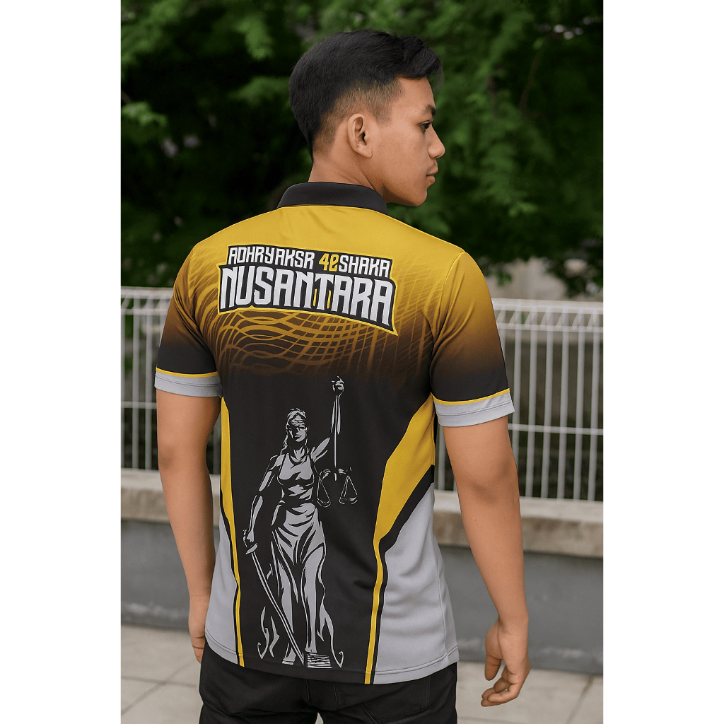 เสื้อคอปกโปโลพิมพ์ลายเต็มพรีเมี่ยม || อภิษะ 425HAKA อัศวินอินโดนีเซีย