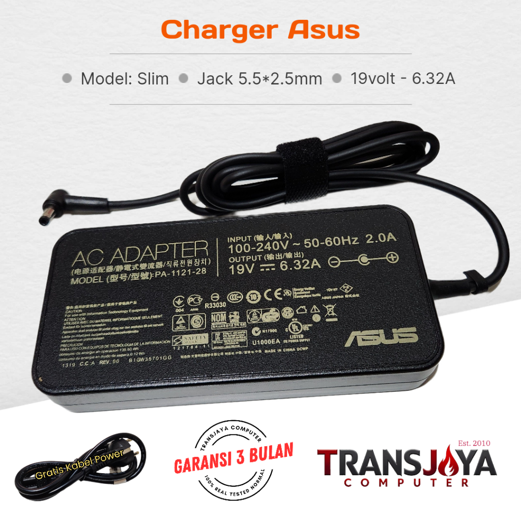 เครื่องชาร์จ Adaptor Asus ROG GL552 GL552V GL552VL GL552VX GL552JX GL553 GL553V GL553VW GL553VD