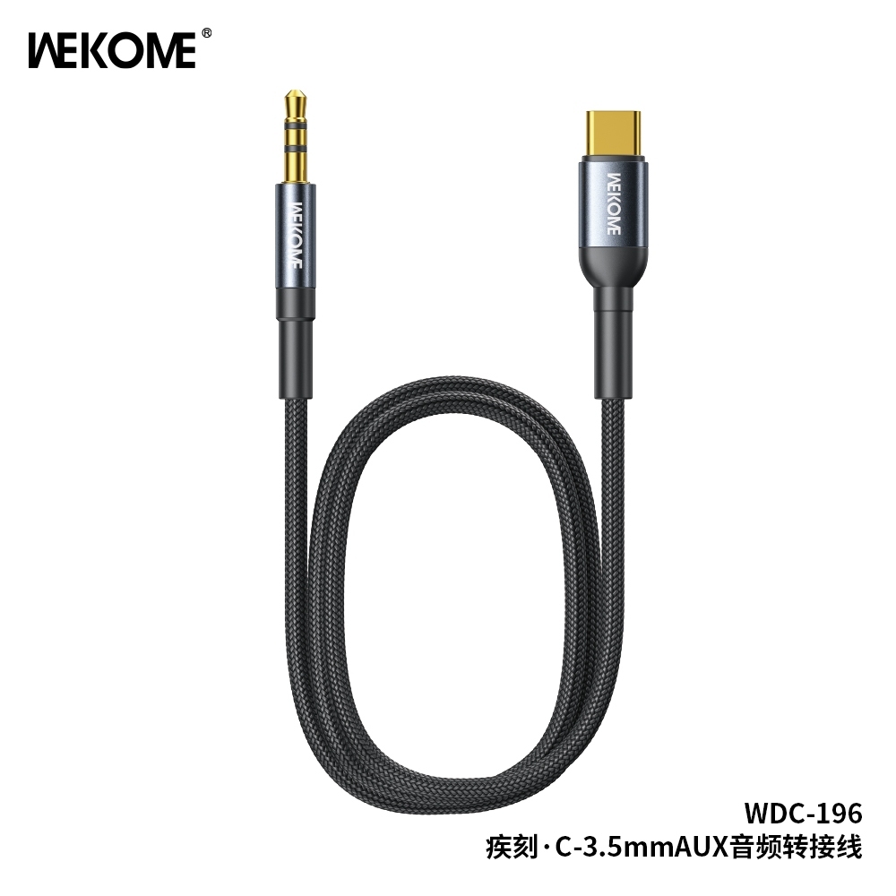 สาย AUX TO TYPE C / สาย AUX TO TYPE C / อะแดปเตอร์เสียง AUX 3.5 มม. WESJO WDC196