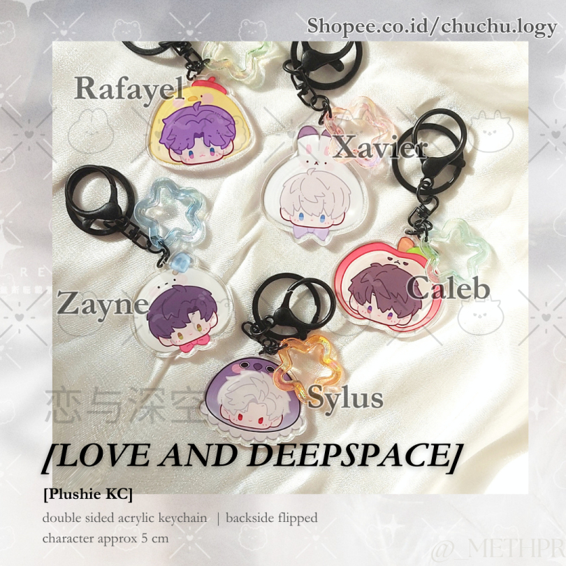 LADS Love and deepspace [ Plushie ] Zayne Sylus Rafayel Xavier Caleb พวงกุญแจอะคริลิค - Mthpr
