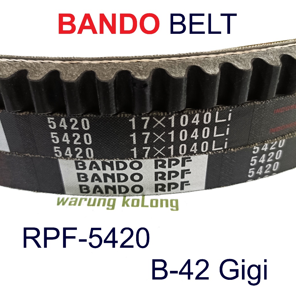 เข็มขัด Van RPF5420 BANDO B42 ด้ายฟัน RPF-5420 B 42 พัดลม vanbelt RPF 5420 L300 ดีเซล Taft F70 Hardt