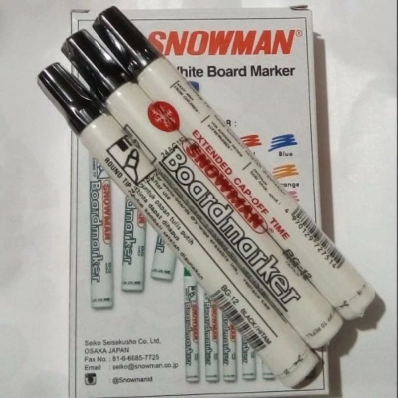 (1 ชิ้น) Snowman Whiteboard Marker BG-12/Whiteboard Marker/Whiteboard Marker/Erasable Board Marker