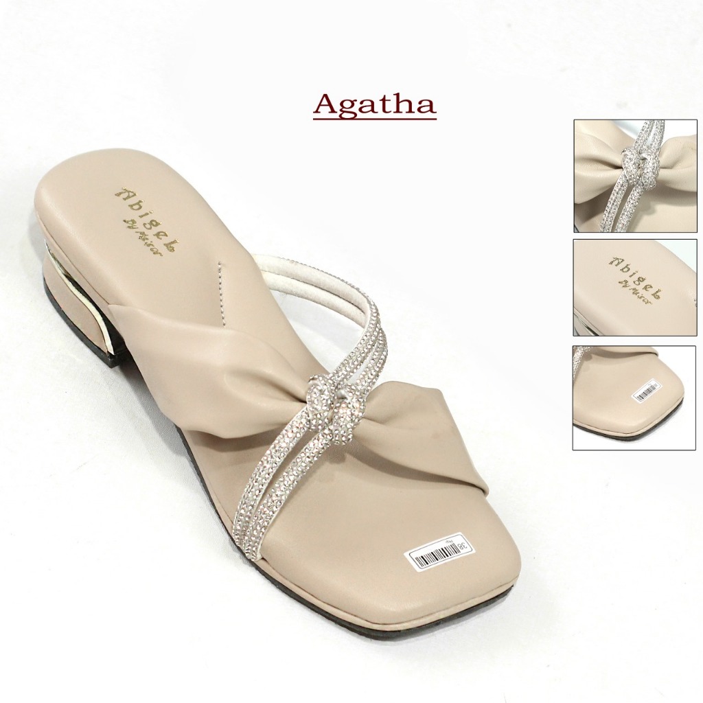 รองเท้าแตะผู้หญิง BrownBells Agatha ส้นหรูหรา 3 ซม. - AGATHA