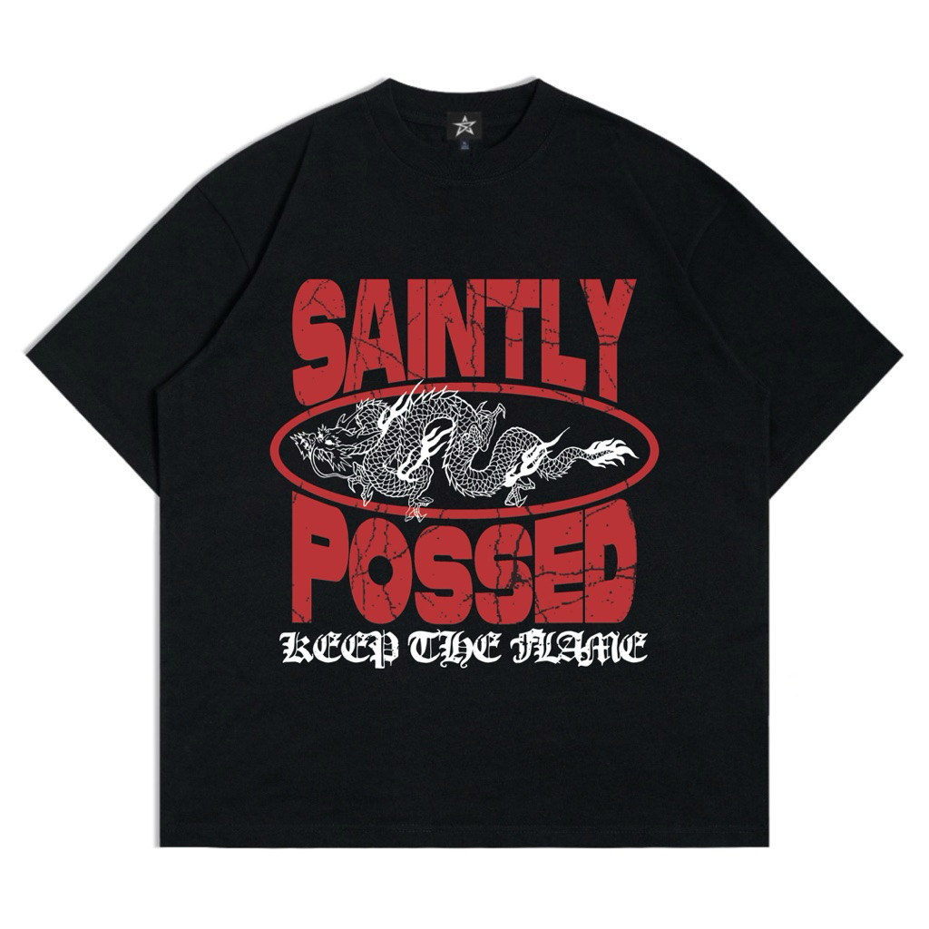 Sai - เสื้อยืด Posed Boxy Oversize