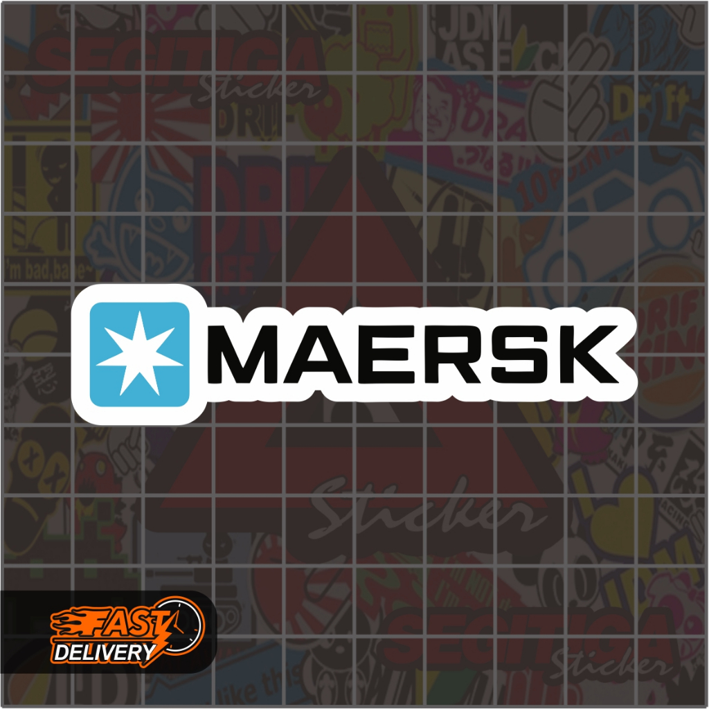 สติ๊กเกอร์ Maersk ขนาด 8 x 2 ซม
