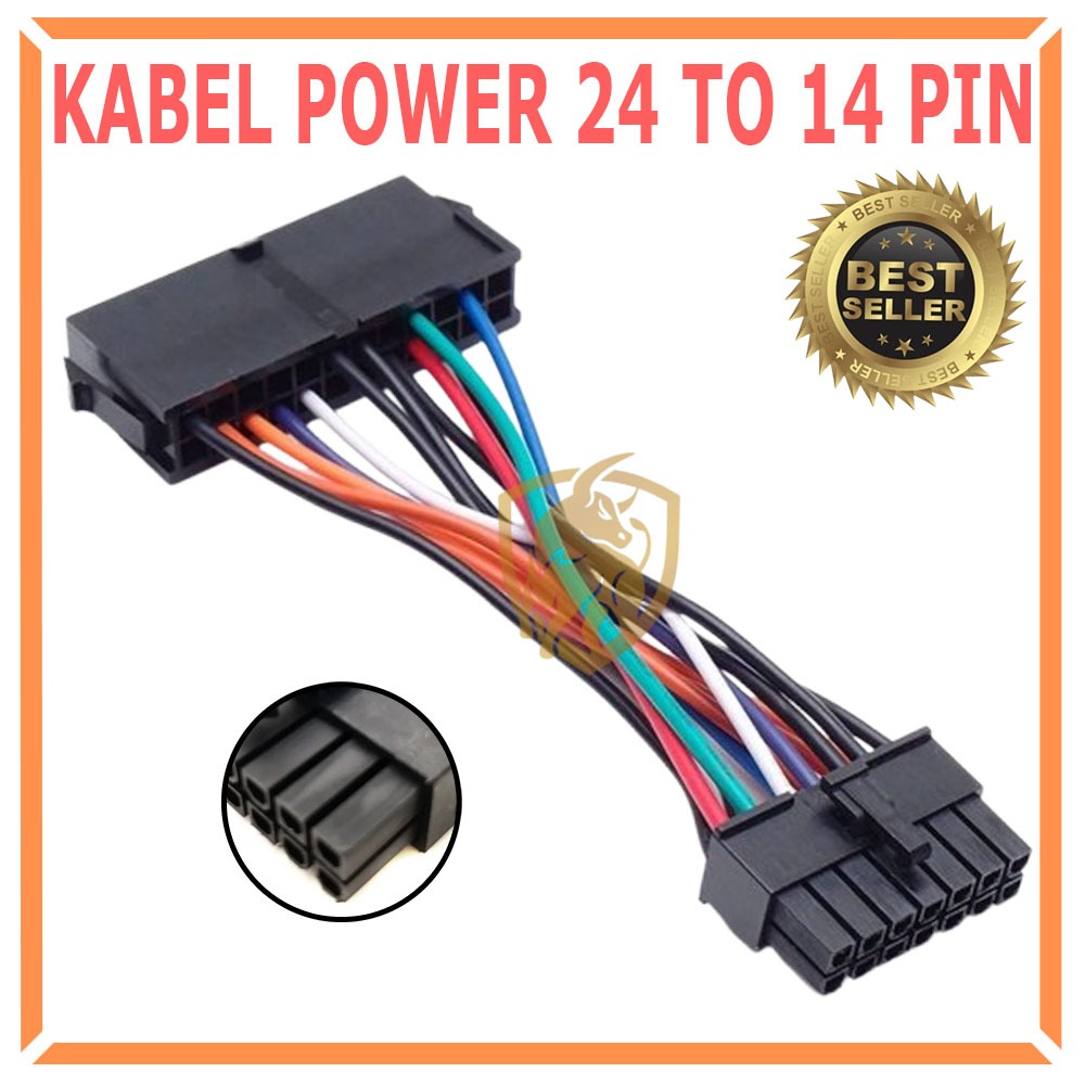 ATX 24 PIN TO 14 PIN Converter สายไฟสําหรับ LENOVO IBM เมนบอร์ด mobo psu