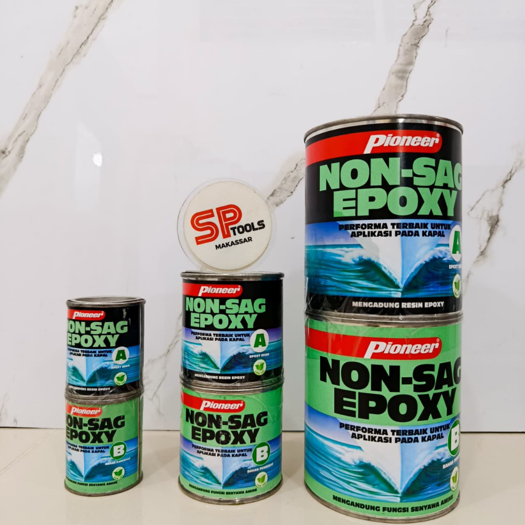 PIONEER NON-SAG EPOXY GLUE SET 170 GRAM (1/4 PINT) / 400 GRAM (1/2 PINT) / 1.6KG (QUART) A+B / SHIP 