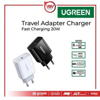 Ugreen 10191 / 60450 อะแดปเตอร์ชาร์จ Type C แบบชาร์จเร็วพร้อม PD 20W