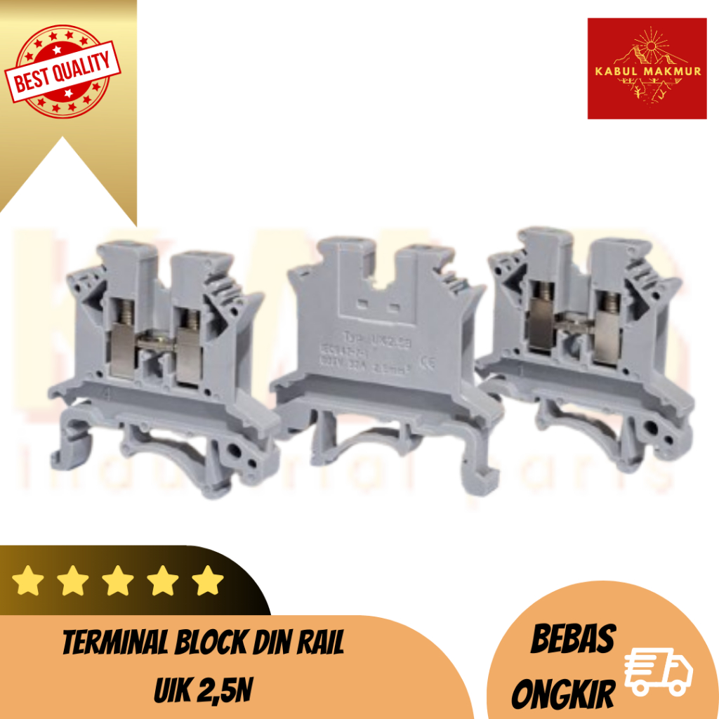 UK-2.5N / Terminal Block Din Rail UK2.5B 800V 32A