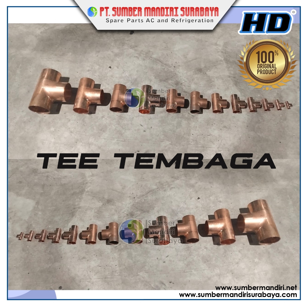 Tee 7/8 - Copper Tee Fitting - Copper Tee - ท่อ T