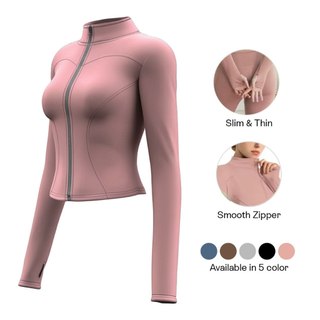 SZIASZTOK - Jaket Lari Wanita Baju Gym Lari Outdoor Anti UV