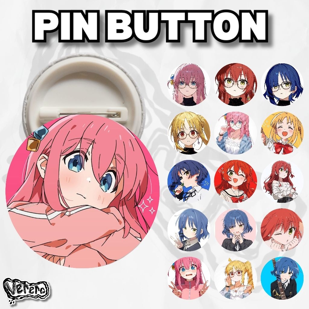 Pin Bocchi The Rock Anime Bocchi Kita Ryo Nijika