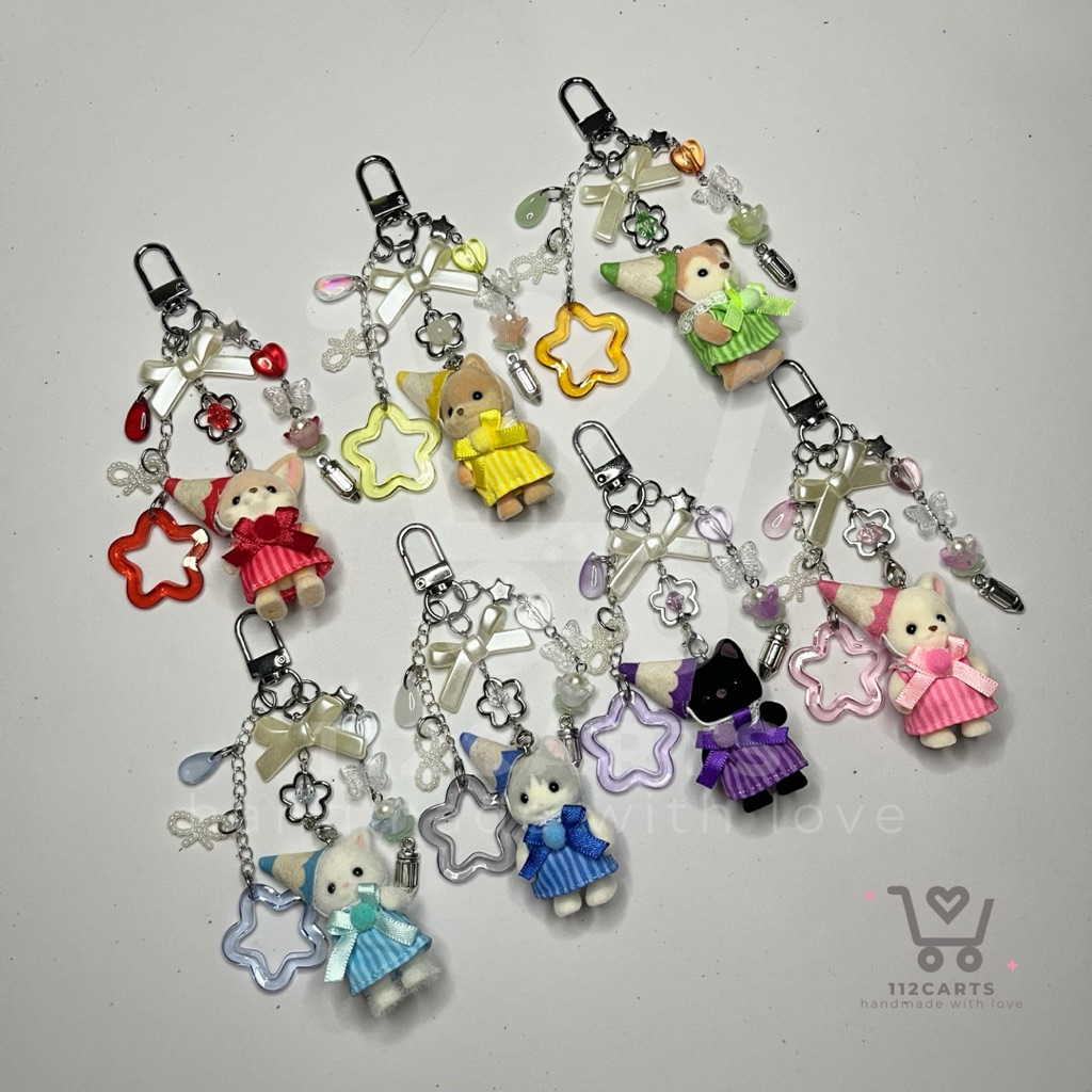 GANTUNGAN (ORIGINAL) พวงกุญแจดินสอสี Sylvanian Families พวงกุญแจดินสอสี Sylvanian Families