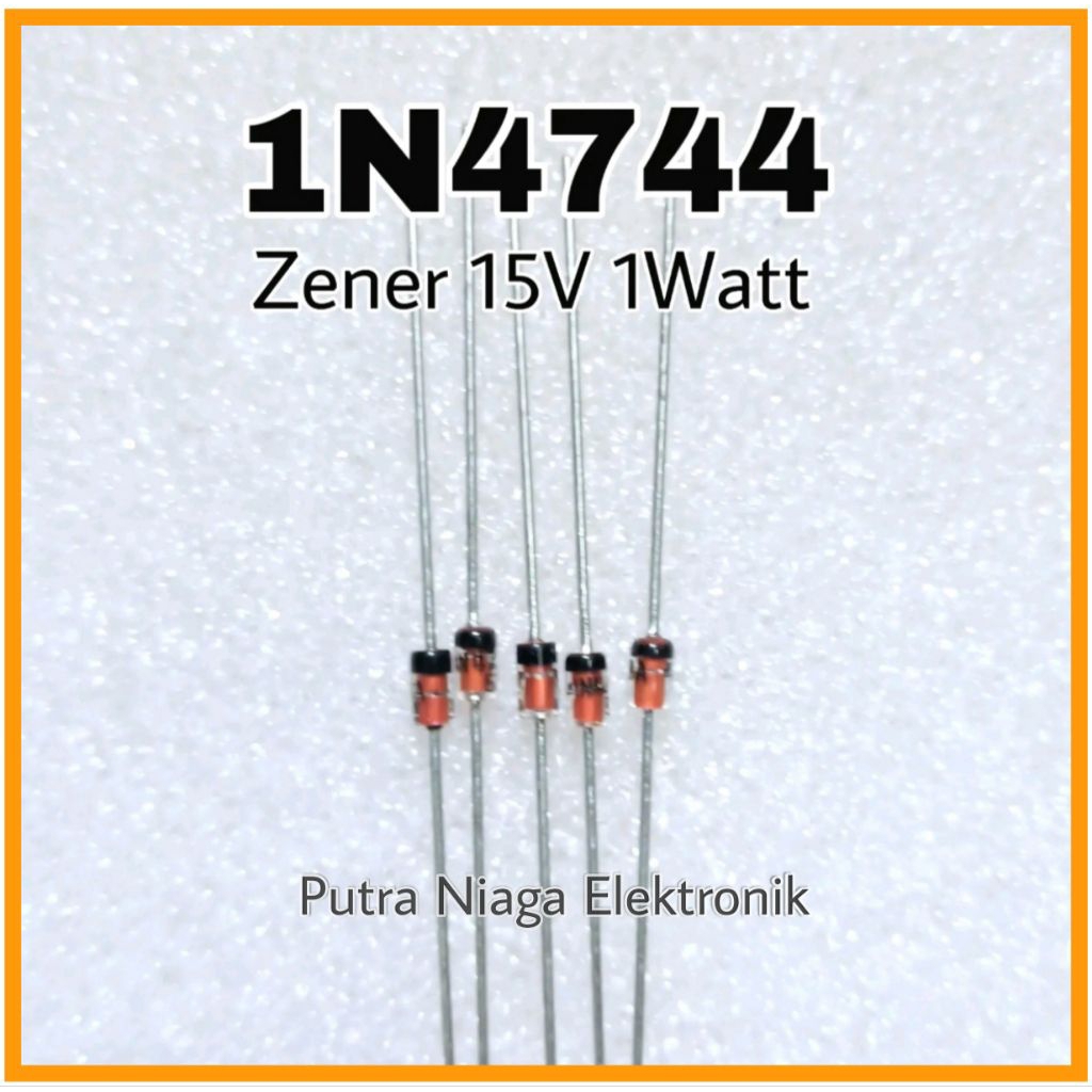 ไดโอด Zener 1N4744 1W 15V ไดโอด IN4744 1Watt 15Volt