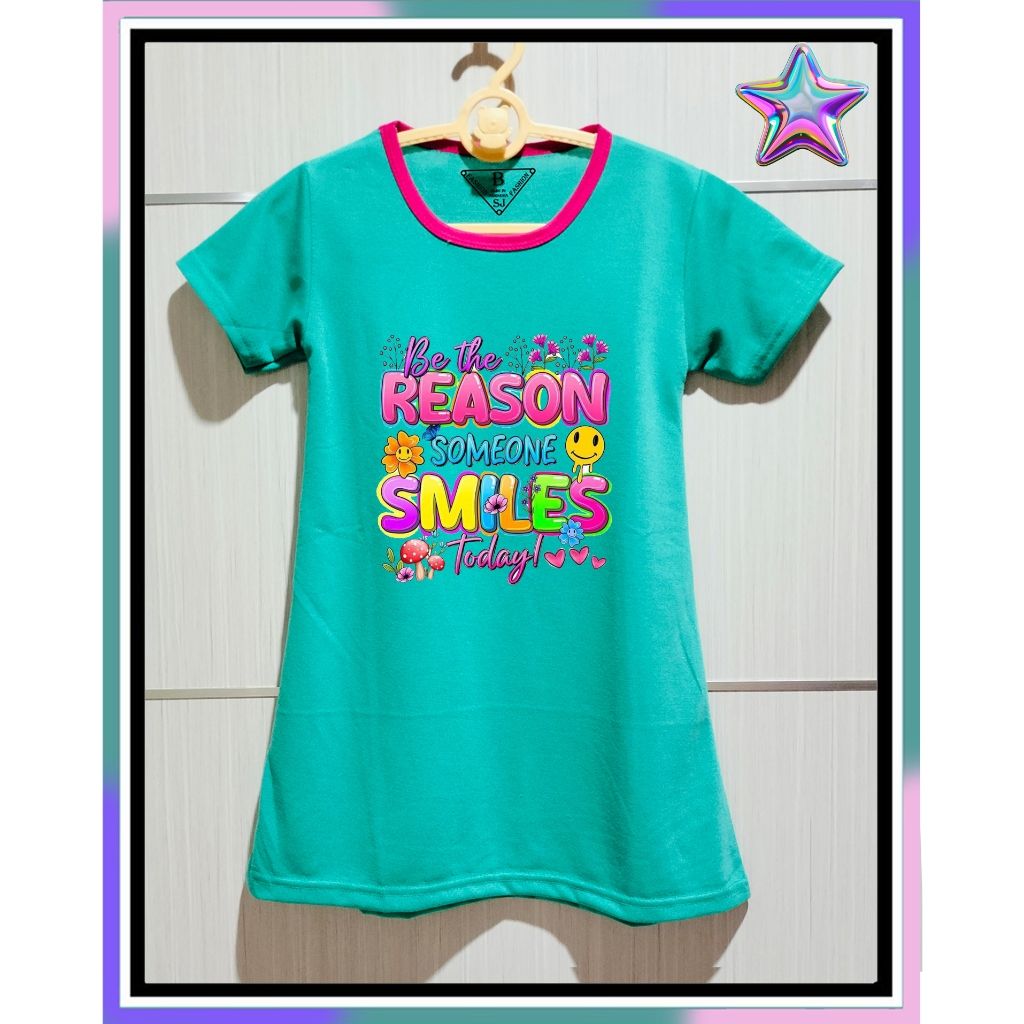 Reasons Smlie Floral Motif ตัวต่อเด็กผู้หญิง 3-10 ปี วัสดุ Babyterry