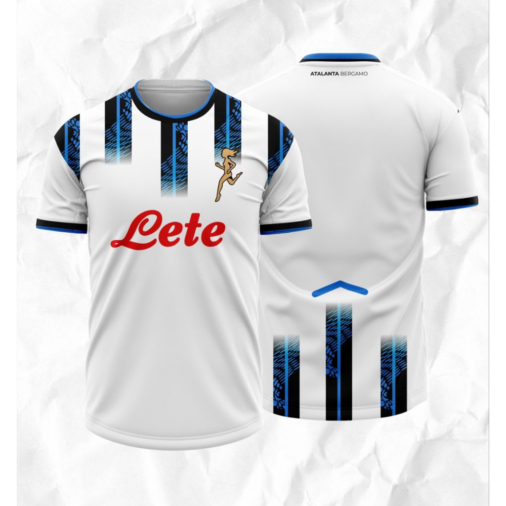 ATALANTA AWAY JERSEY 25/26 ชื่อและหมายเลขด้านหลังฟรี
