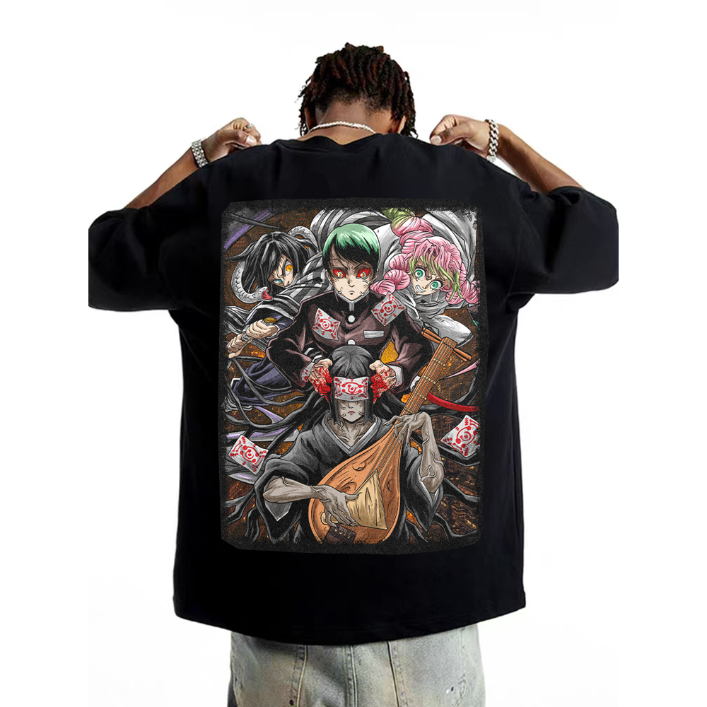 เสื้อยืด Nakame Demon Slayer Anime Oversize Boxy Distro - NAKIME