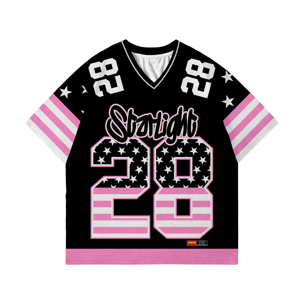 STARLIGHT USA BLACK PINK PRINTING JERSEY ฟรี NICKNAME