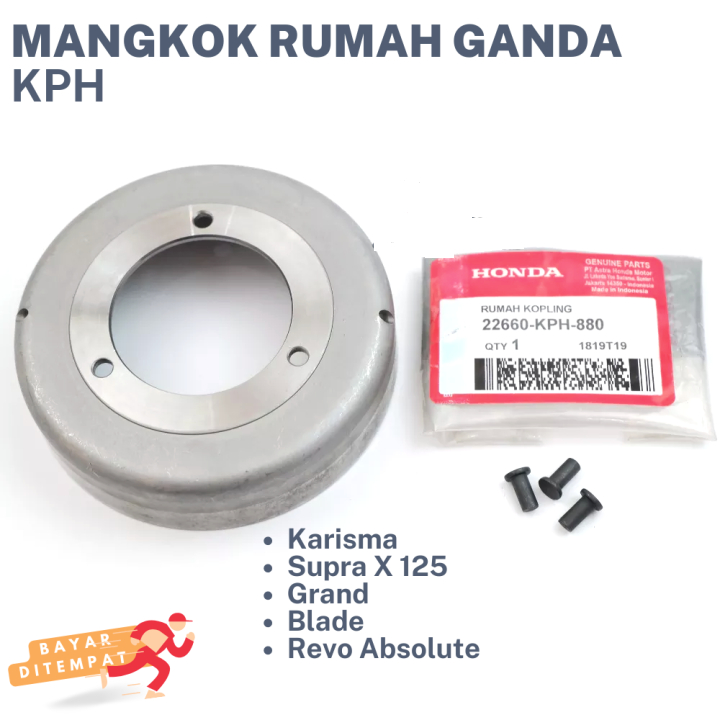 KHARISMA DOUBLE BOWL CLUTCH HOUSING SUPRA X 125 KPH 22660-KPH-880 KARISMA KIRANA