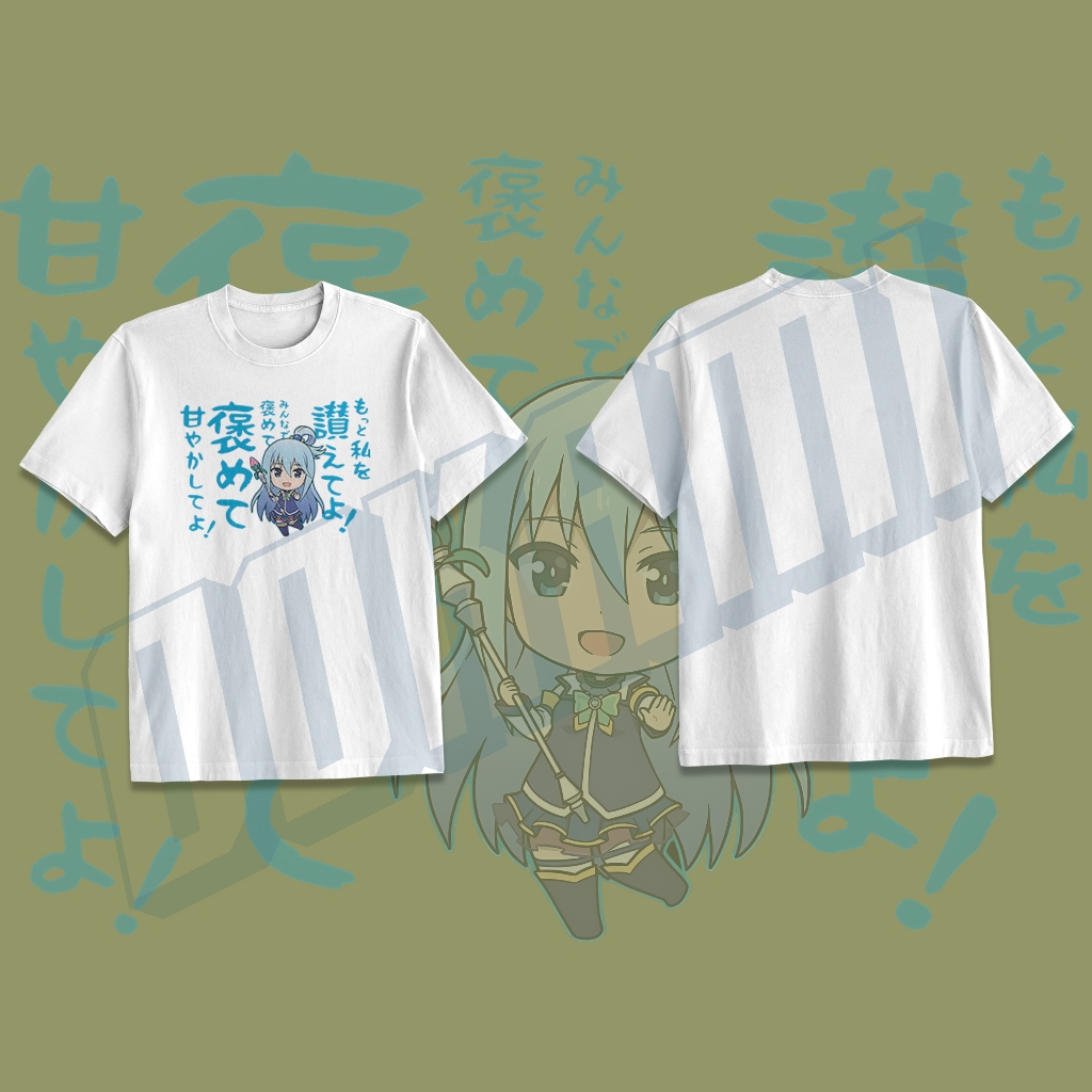 เสื้อยืด konosuba-aqua-chibiart Unisex