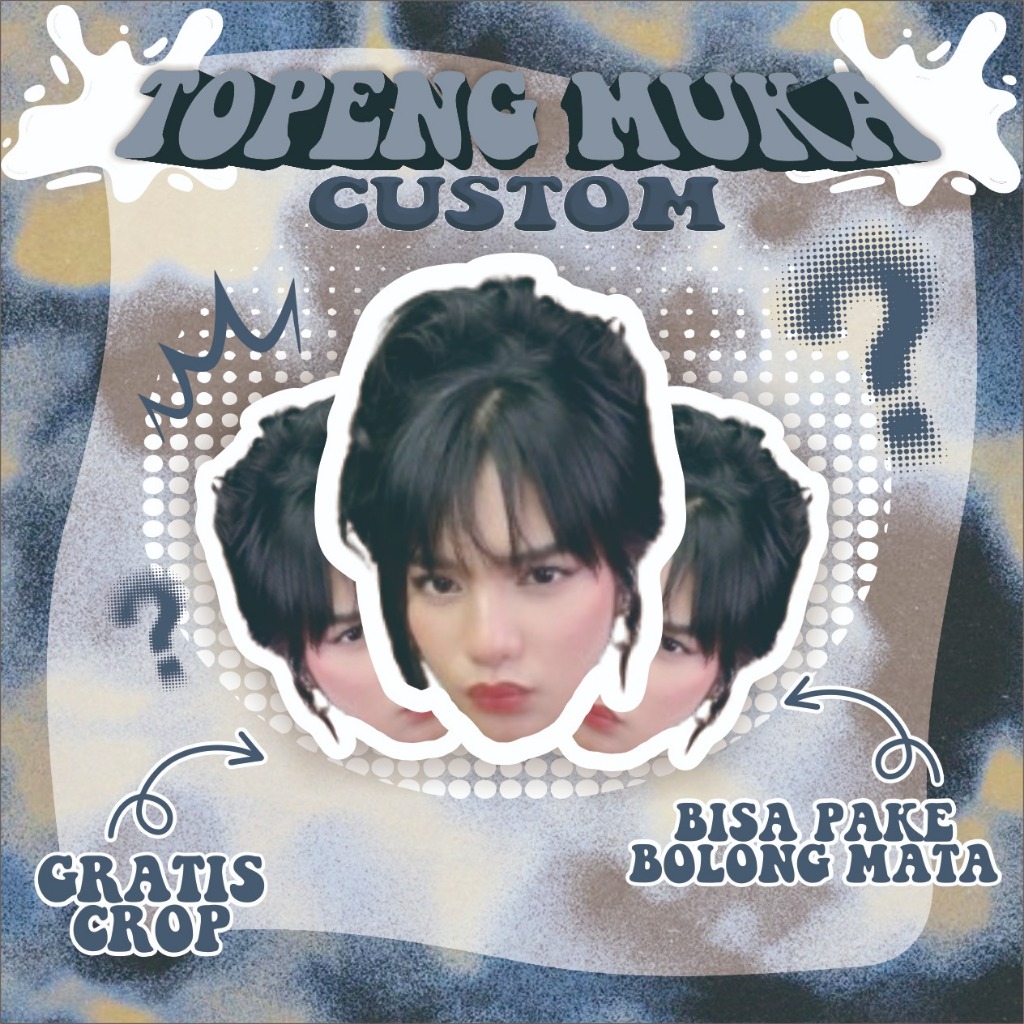 PRINT CUSTOM FACE MASKS FOR YOUR OWN FACE, NATIONAL, BIRTHDAY, ETC.....