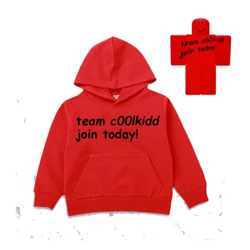 COOLKIDD FORSAKEN ROBLOX TEAM COOLKIDD JOIN TODAY CHILDRENS HOODIE JACKET