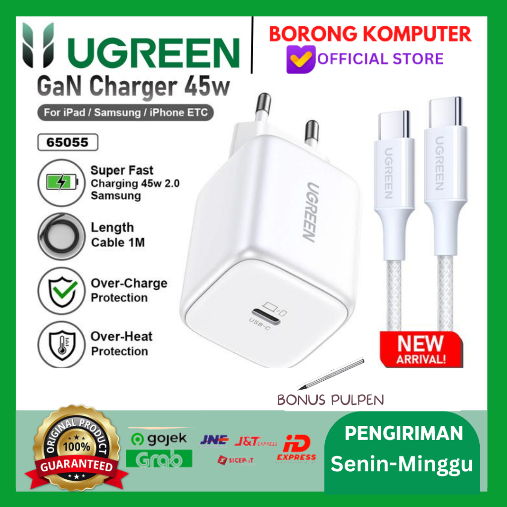 UGREEN N SERIES GAN 45W CHARGER SET สีขาว / 65055