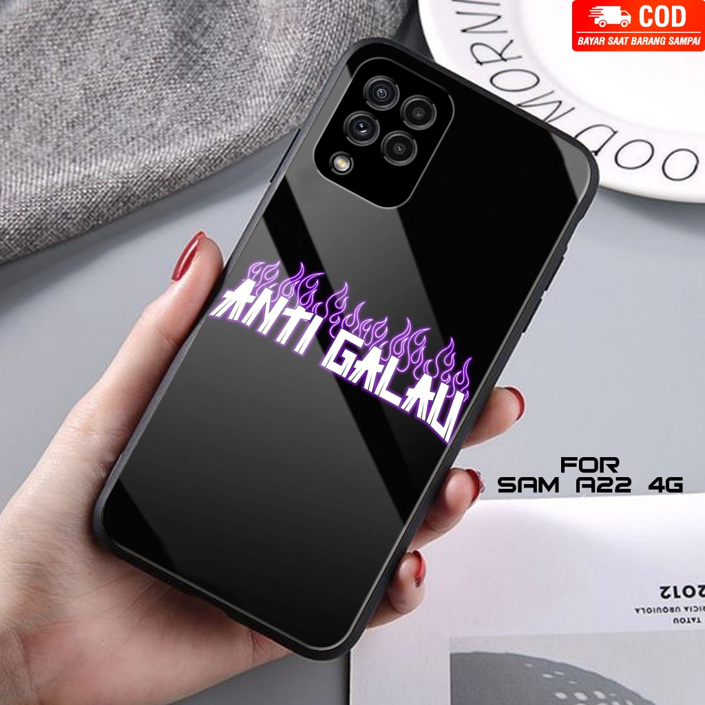 เคส HP SAM A22 4G - STORE CASE (BLACK BACKGROUND) - 2D Premium Glossy - Glossy Softcase - เคสมือถือ 