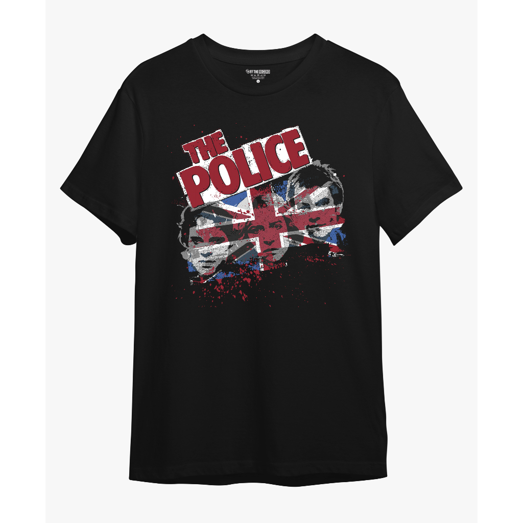 เสื้อยืด THE POLICE ENGLAND FLAG BAND