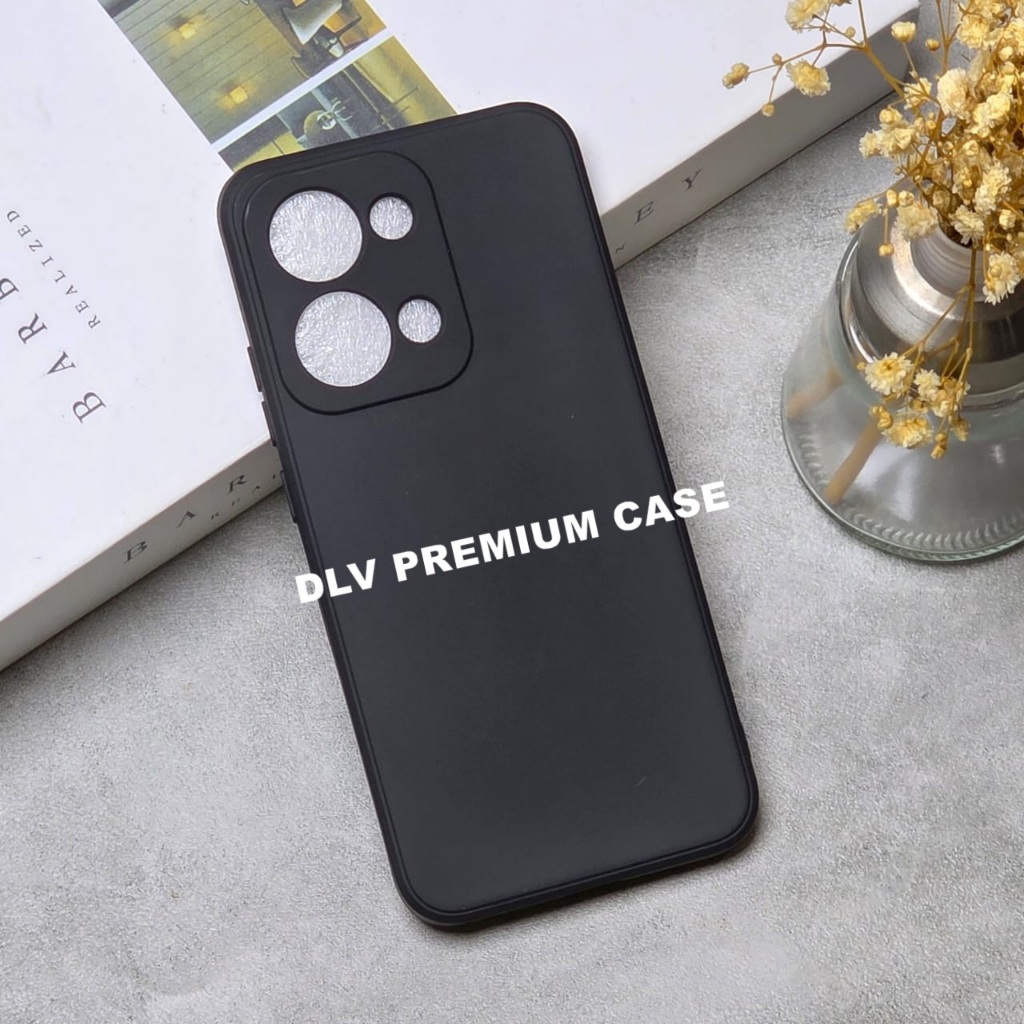 OPPO RENO 13 5G OPPO RENO 13F OPPO RENO 13 PRO MACAROON BLACK PREMIUM SOFT CASE สีดํา OPPO RENO 13 5