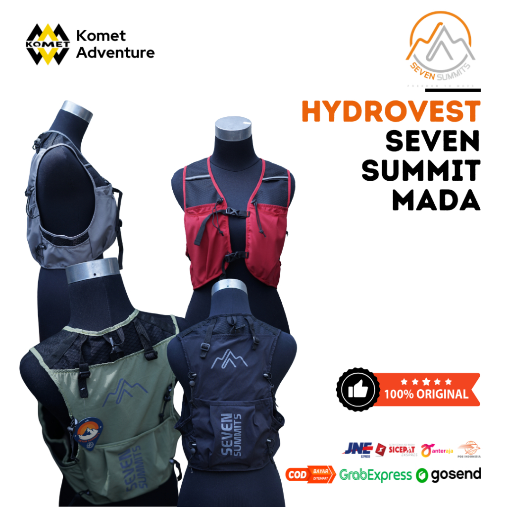 Seven Summit Mada Vest Trail Running Mada Hydropack Bag Running Vest 10L