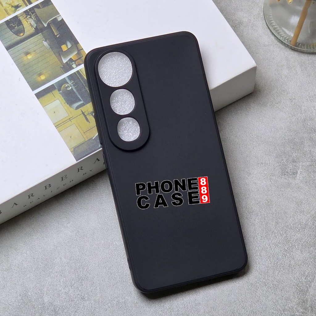 VIVO V50 LITE CASE MACAROON BLACK SQ CASE สีดํา VIVO V50 LITE