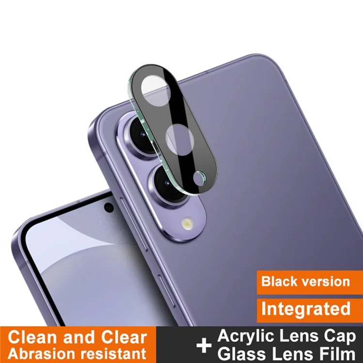 Samsung Galaxy S25 / S25+ / S25 Ultra / S25 Edge 3D สีดํากระจกนิรภัยป้องกันกล้อง