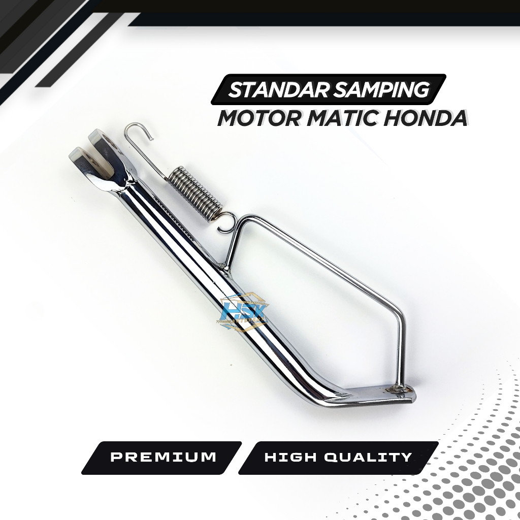 Honda metik Vario Beat Scopy ขาตั้งด้านข้างวัสดุหนาคุณภาพสูง Chrome Shiny Active Sensor