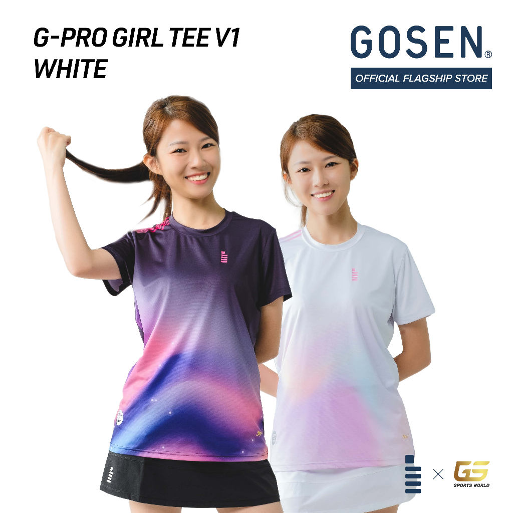 GOSEN G-Pro Girl 01 Tournament Jersey - สีดํา/ขาว