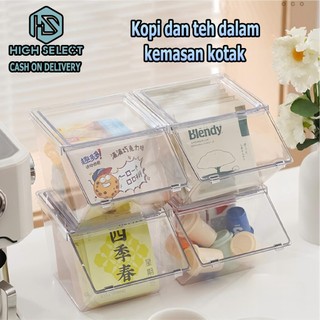 HIGH SELECT Kotak Penyimpanan Dilengkapi Penutup Anti Debu Kotak Penyimpanan Akrilik Transparan