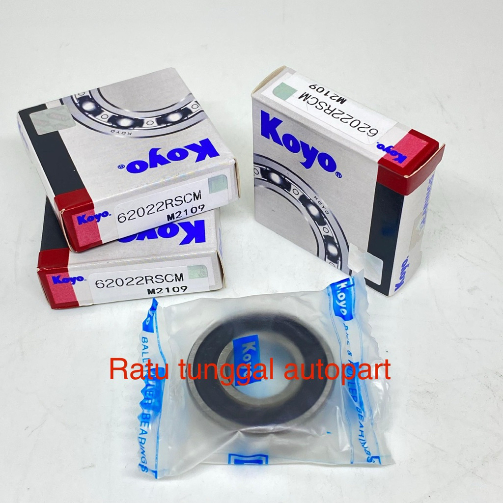 BEARING 6202 2RS KOYO หมวกยาง DIMENSIONS 15x35x11MM 62022RS KOYO