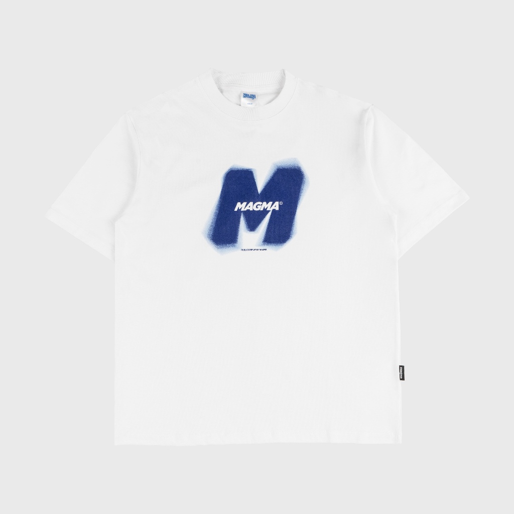 Magma Kaos Oversize Fusion 05 Cotton 16s Tshirt Oversize White Magma เครื่องแต่งกาย